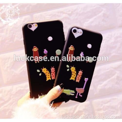 2016 Black Relief 3D Stick Deer Shape Phone Accessories for Iphone 7/7 plus